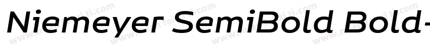 Niemeyer SemiBold Bold字体转换